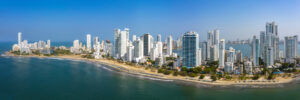 Aerial-Skyline-View-Of-Cartagena-De-Indias