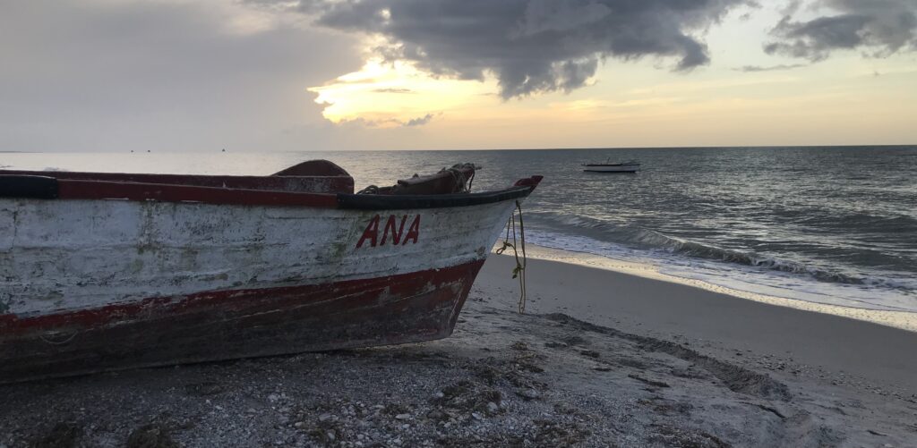 Wayira-Beach-Guajira-Colombia-dusk-with-boat