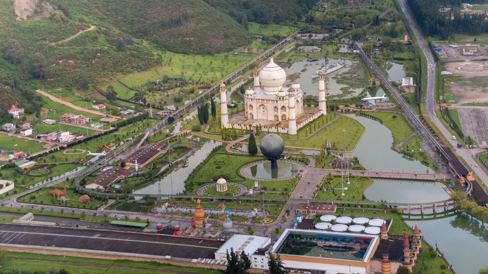 Aerial-view-Jaime-Duque-entertainment-park-Outskirts-Bogota. Colombia