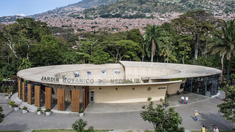 Medellin-Colombia-Botanical-Garden's-Entrance-Building