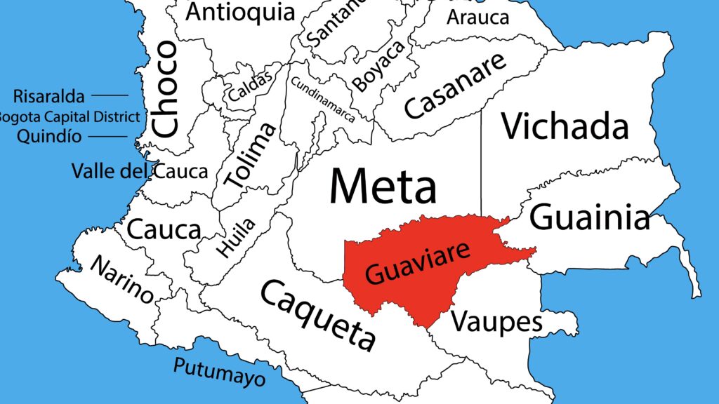 map-guaviare-department-colombia