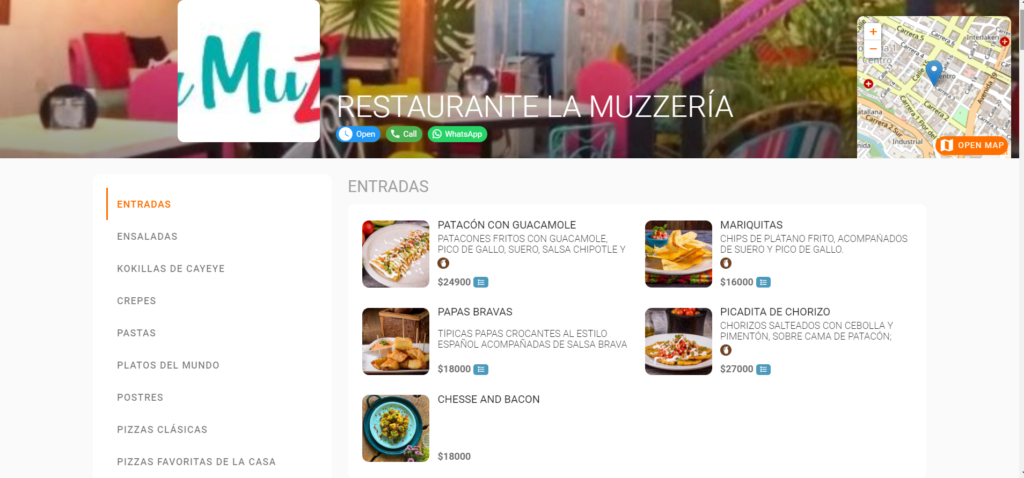 restaurante-la-muzzeria-santa-marta-colombia-website-screen