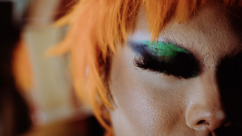 Female Eye with Colorful Eyeshadow Image for B52s