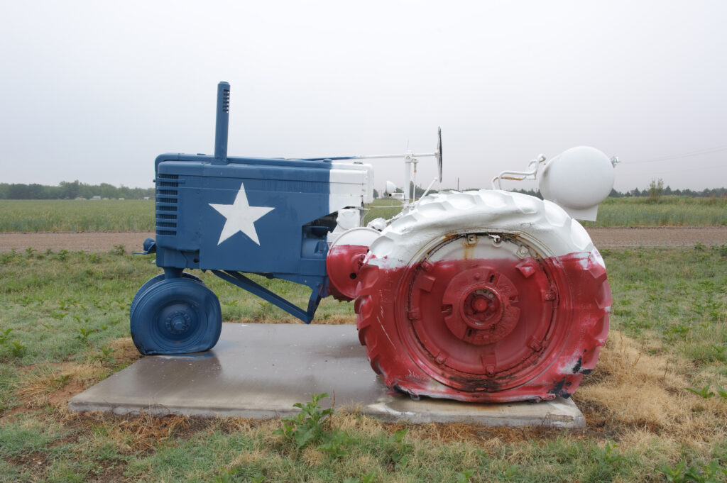 Texas Flag Tractor